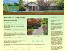 Tablet Screenshot of livingspringshome.com